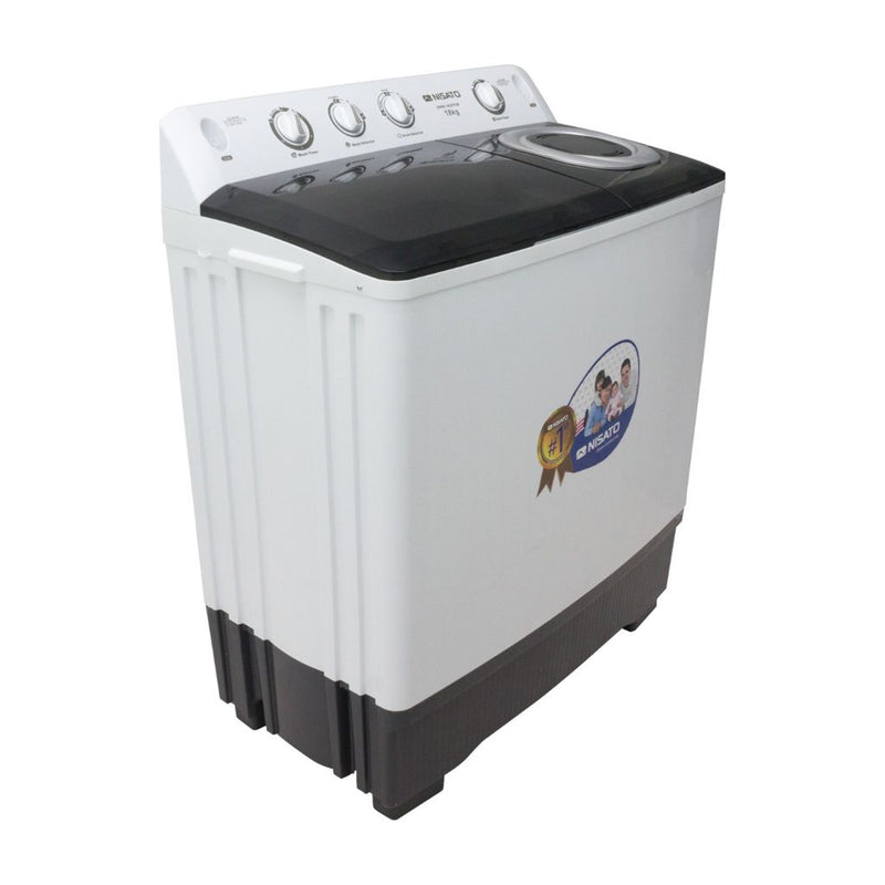 Lavadora Automática Blanca Con Capacidad De 8 KG Marca Nisato